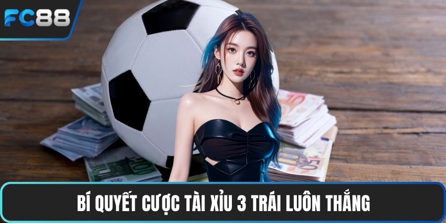 Bí quyết cược tài xỉu 3 trái luôn thắng